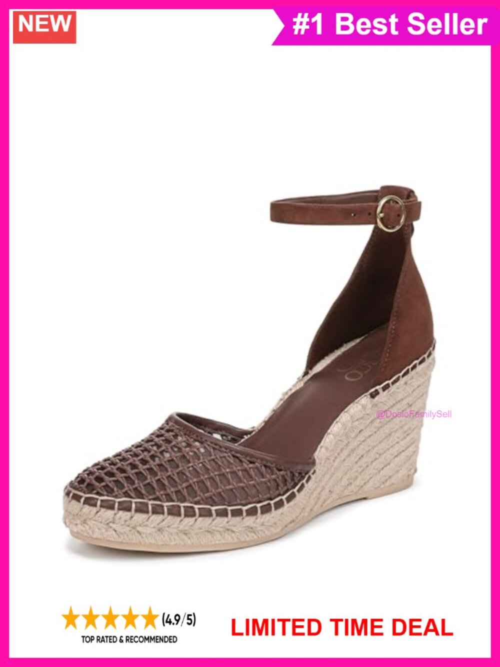 Wedge Espadrille Round Toe Slip-On Women's Shoes